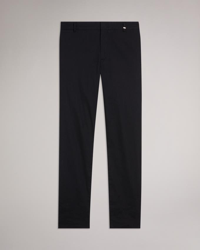 Pantalon Ted Baker Linen Blend Elasticated Noir Homme | CLD-01588958